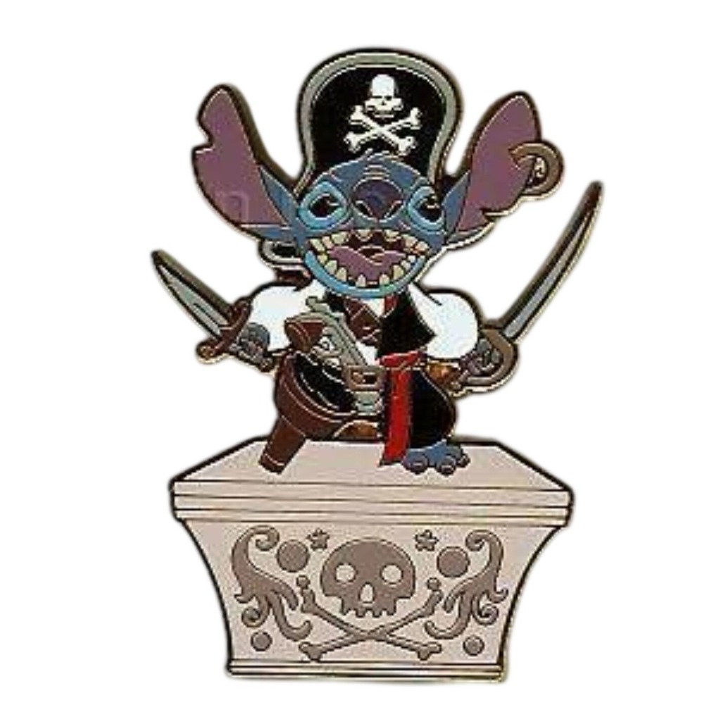 Disney Pin Pirate Stitch Adventures on the 7 Seas Lagoon Gift LE 500 54829 WDW